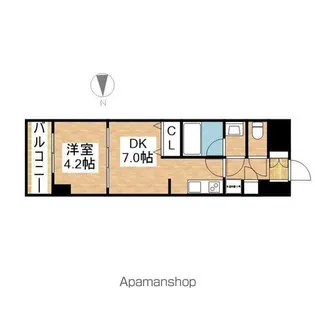 ルネフラッツ今池駅前SOUTH【8階】の間取り
