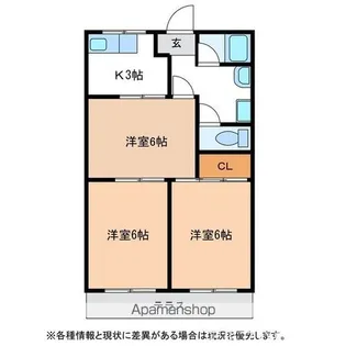 メゾンドメッツ【1階】の間取り