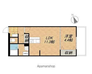 REGINA【305号室】の間取り