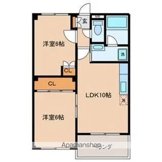 メルシーハイム【202号室号室】の間取り