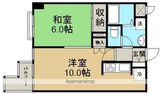 キャッスルマンション坂戸C【9階】の間取り