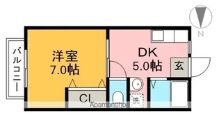 サンライフ・モラ【2階】の間取り
