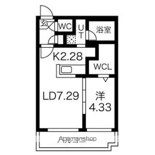 S-RESIDENCE西町【5階】の間取り