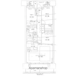 パークホームズ白壁四丁目【1402号室】の間取り