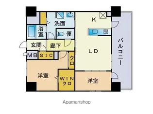 ティーエム薬院【11階】の間取り