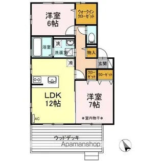 レッドワン【1階】の間取り
