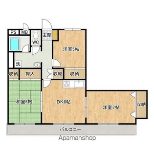 グレイスハイツ子平町【5階】の間取り