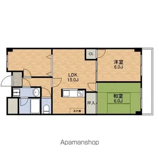 一富マンションⅠ【1-B号室】の間取り