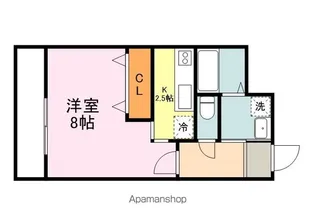 コーポアルファー【1階】の間取り