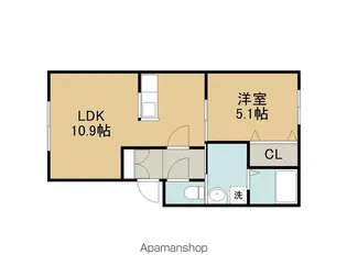 サンライズ【2階】の間取り