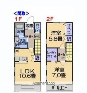 ピエールドゥ堀工【B号室】の間取り