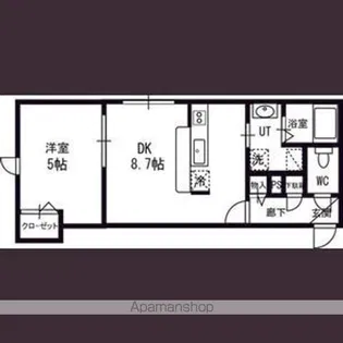 WING KEI【301号室】の間取り