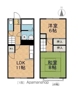 メゾンドアミータ【1階】の間取り