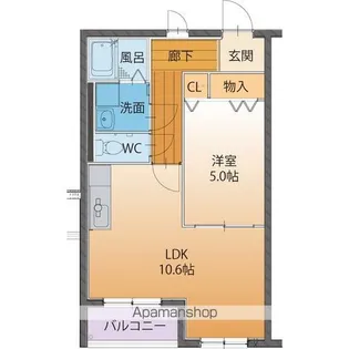 ベルコート【3階】の間取り