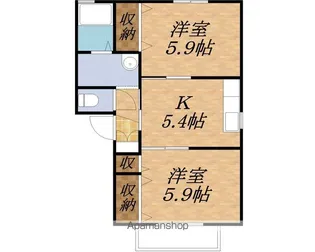 エスポワール秋桜【1階】の間取り