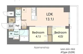 SーRESIDENCE王子ENABLE【1階】の間取り