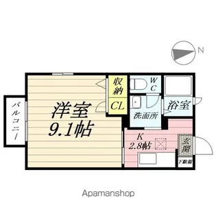 グレイスコートA【1階】の間取り