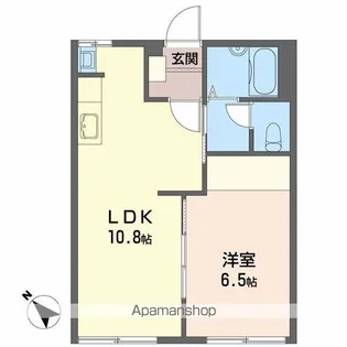 フレグランスHASAMA B【2階】の間取り
