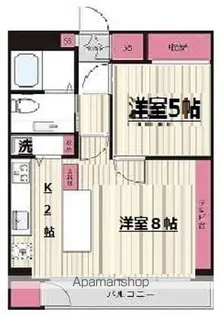 ハイツ三軒茶屋【5階】の間取り
