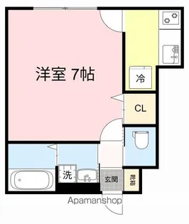 シャンテ連坊A棟【1階】の間取り