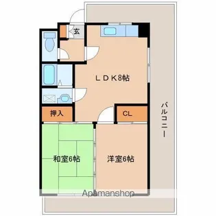 パームコート【501号室】の間取り