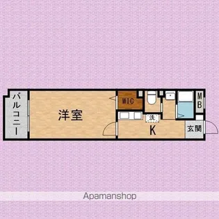 クロノス鶴瀬【2階】の間取り