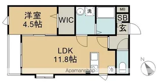 GROWTH AOBA【4階】の間取り