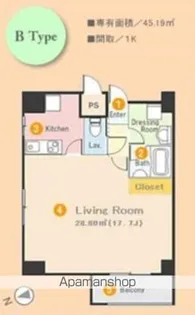 プロミエ秋葉原【1101号室】の間取り