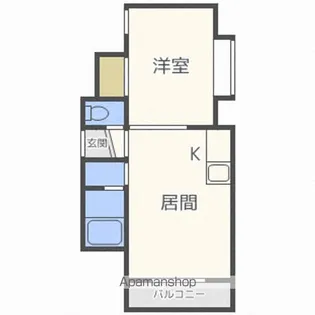 グランドール平岸512【201号室】の間取り