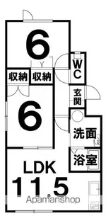 エルム185【B号室】の間取り