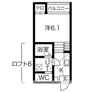HAL FLATS【102号室号室】の間取り