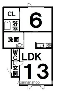 カーサ・リオーネ【1階】の間取り