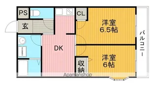 ジュネスナカイ【3階】の間取り