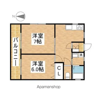 吉村コーポ【2階】の間取り