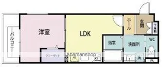 サンバレー柏里【1階】の間取り