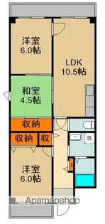 クレールナカミチ【3階】の間取り