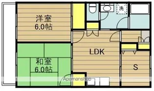 ハイツニューエイト【411号室】の間取り