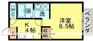 千秀Ⅷ【105号室】の間取り
