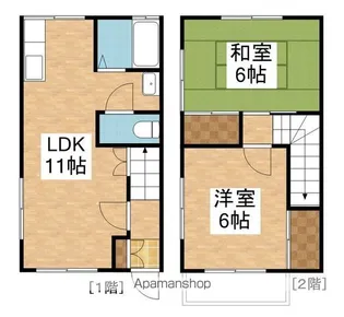 ウィッシュ向陽【F号室】の間取り