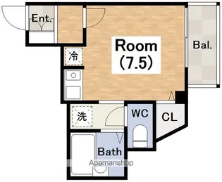 ラシーヌ山坂【4階】の間取り