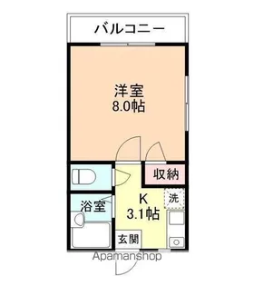 ナチュラルH【101号室】の間取り