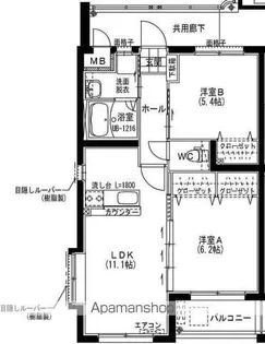 なのはなハイツⅤ【301号室】の間取り