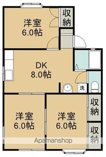 メゾン・サンセールB【102号室】の間取り