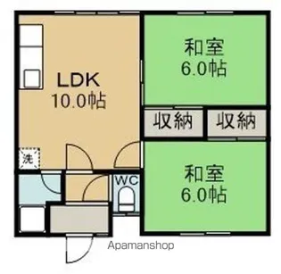 あかしや荘【101号室】の間取り