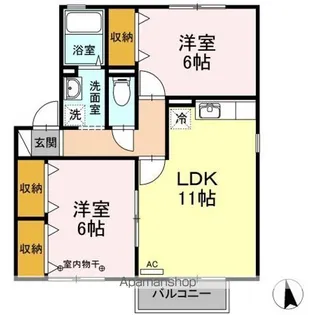 セジュールT.T【1階】の間取り