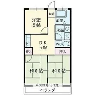 ヴィレッジ一色【4C号室】の間取り