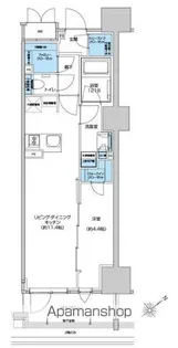 プレシス静岡七間町【1103号室】の間取り