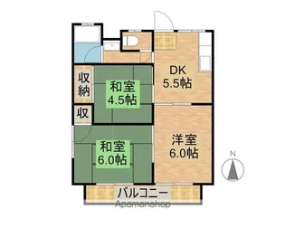 矢野コーポ【102号室】の間取り