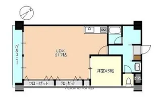 NOIE旭橋【504号室】の間取り