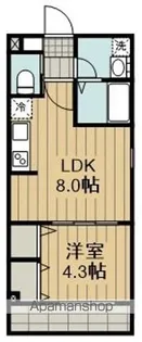 ジーメゾン福生加美平【3階】の間取り